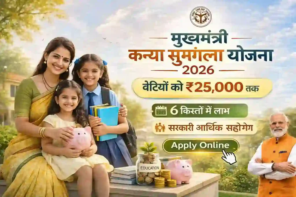 मुख्यमंत्री कन्या सुमंगला योजना 2026 बेटी आर्थिक सहायता योजना