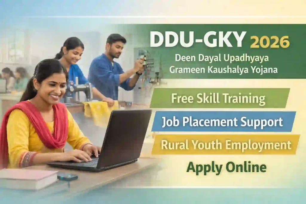 DDU GKY scheme 2026 free skill training rural youth employment