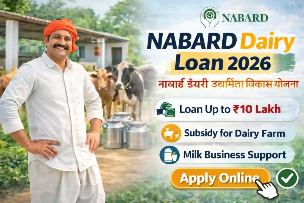 NABARD dairy loan scheme subsidy for dairy farming entrepreneurs