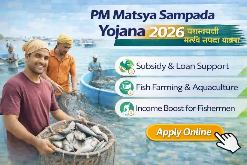 PM Matsya Sampada Yojana 2026 fisheries subsidy and support scheme