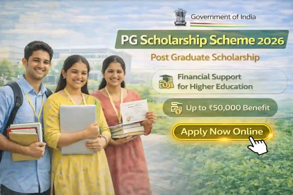 Post Graduate Scholarship Scheme 2026 financial aid for higher education