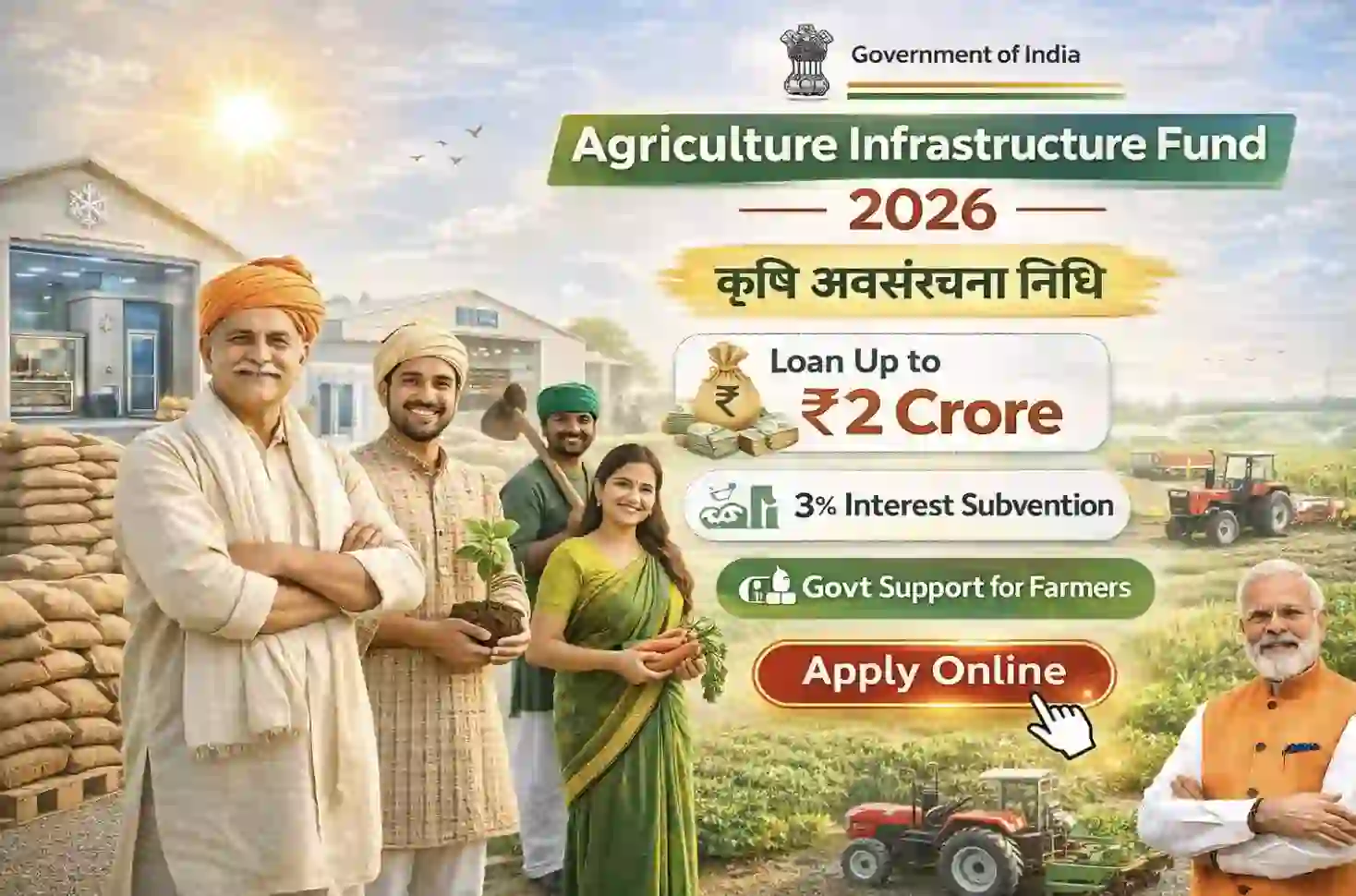 Agriculture Infrastructure Fund warehouse and cold storage financing support