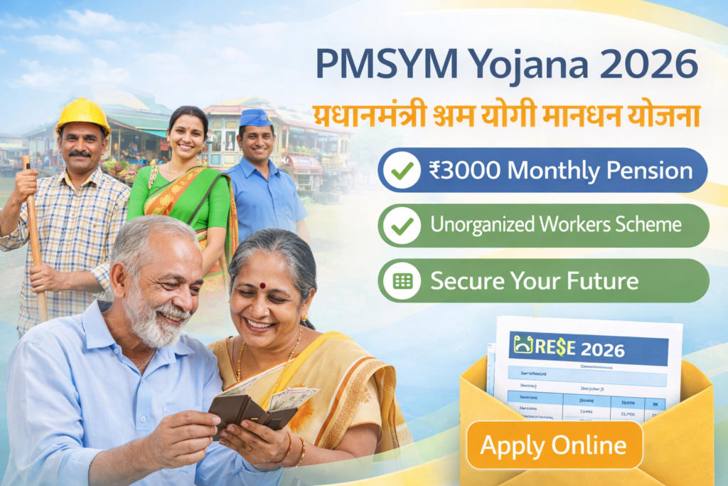 PMSYM scheme 2026 pension plan for unorganized sector workers